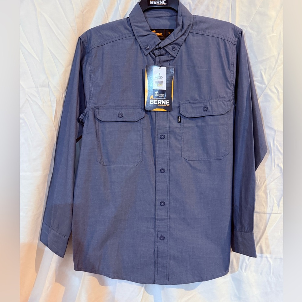 Berne Workwear Men's Blue Shirt
